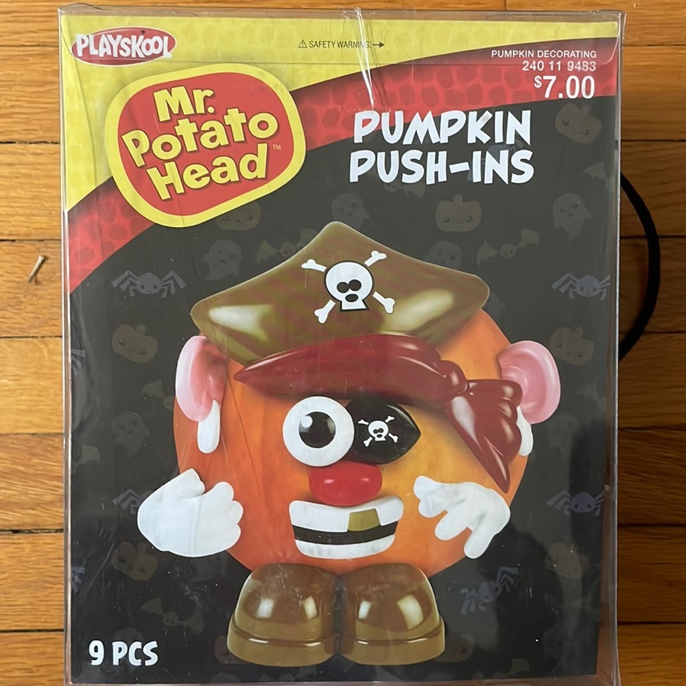 Mr Potato Head Pirate Pumpkin Push-Ins Halloween Decoration
